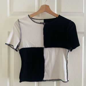 Overlock Black Seam Nasty Gal Top